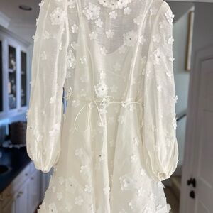 Worn once for 5 hours. Dry clean only. Partially lined. size 2/M.